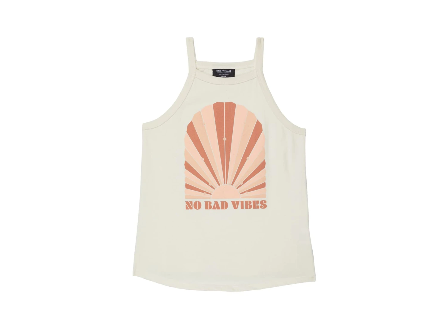 Tiny Whales No Bad Vibes Tank Top (Toddler/Little Kids/Big Kids)