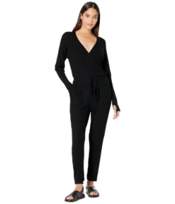 Michael Lauren Arif Sweater Knit Surplice Front Jumper