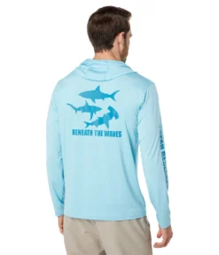 Southern Tide Beneath The Waves Performance Hoodie T-Shirt