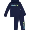 Hurley Kids One And Only Pullover Hoodie And Jogger Pants Two-Piece Set (Little Kids)