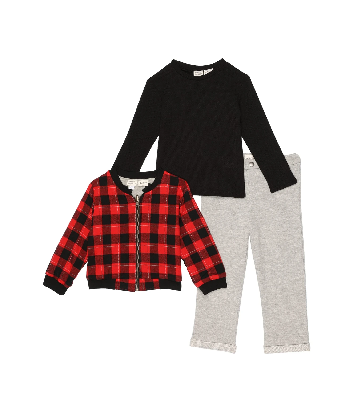 Pippa & Julie Reversible Mickey Bomber Three-Piece Set (Toddler)