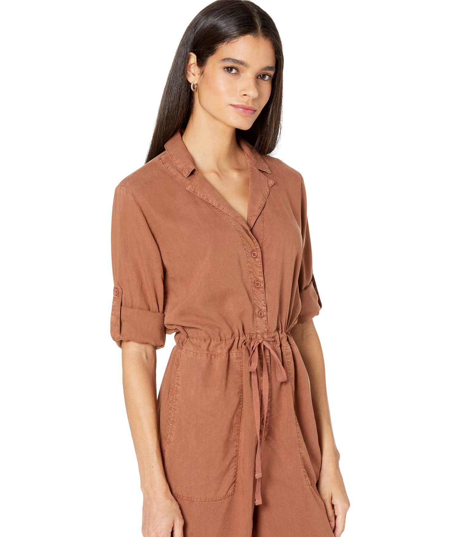 Bella Dahl Roll Tab Sleeve Jumpsuit - Image 3