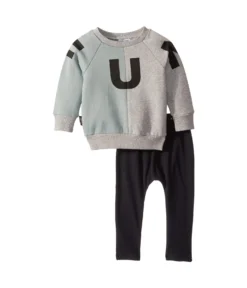 TINY TRIBE Fun Sweat Top Leggings Set (Infant)