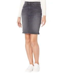 Hudson Jeans Centerfold High-Rise Pencil Skirt In Ghosts