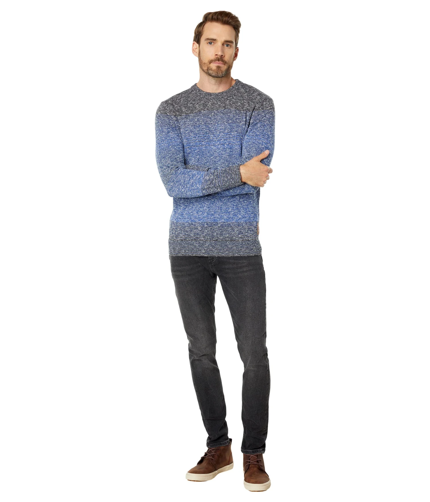 Scotch & Soda Gradient Melange Cotton-Blend Pullover - Image 4