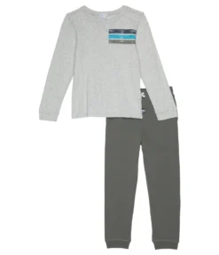 Splendid Littles Track Star Long Sleeve Top & Pants Set (Toddler/Little Kids/Big Kids)