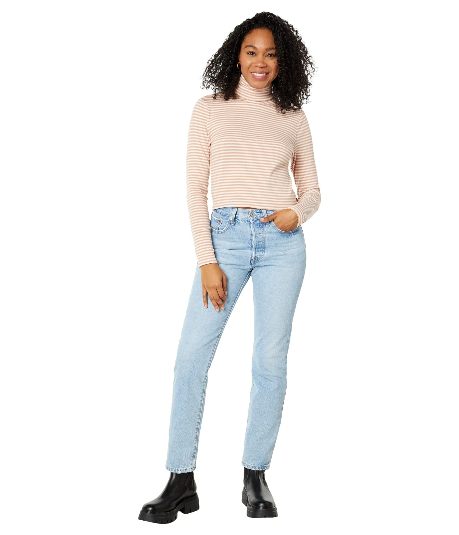 Levi's® Womens Moon Rib Turtleneck - Image 4