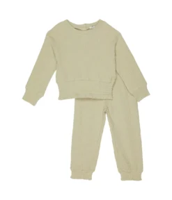 HABITUAL Girl Smocked Hem Pants Set (Infant)