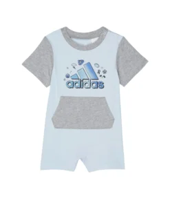 Adidas Kids Shortie Color-Block Romper (Infant)