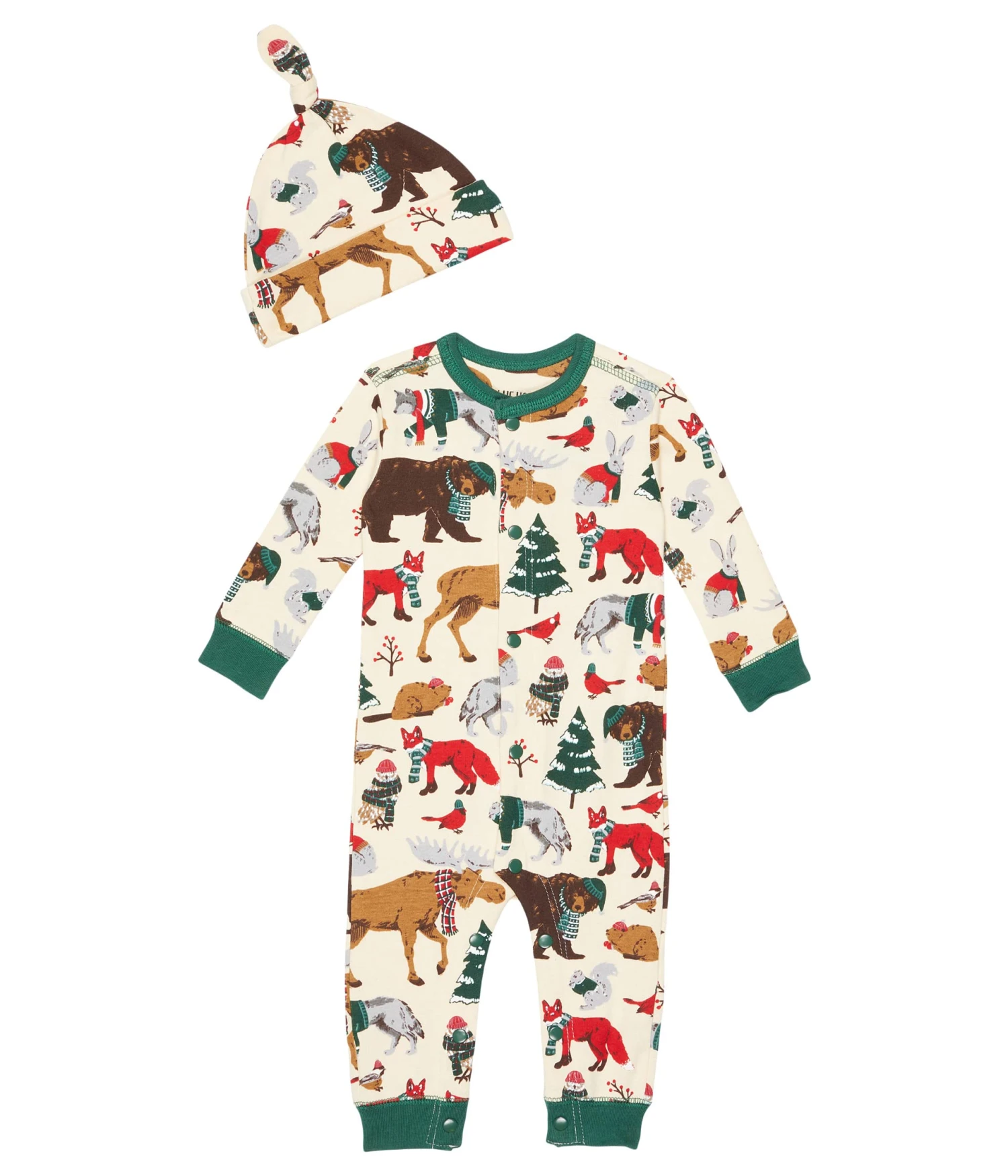 Little Blue House By Hatley Kids Woodland Winter Coverall & Hat (Infant)