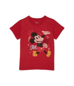 Chaser Kids Mickey Mouse - Mickey Cloud Jersey Short Sleeve Tee (Little Kids/Big Kids)
