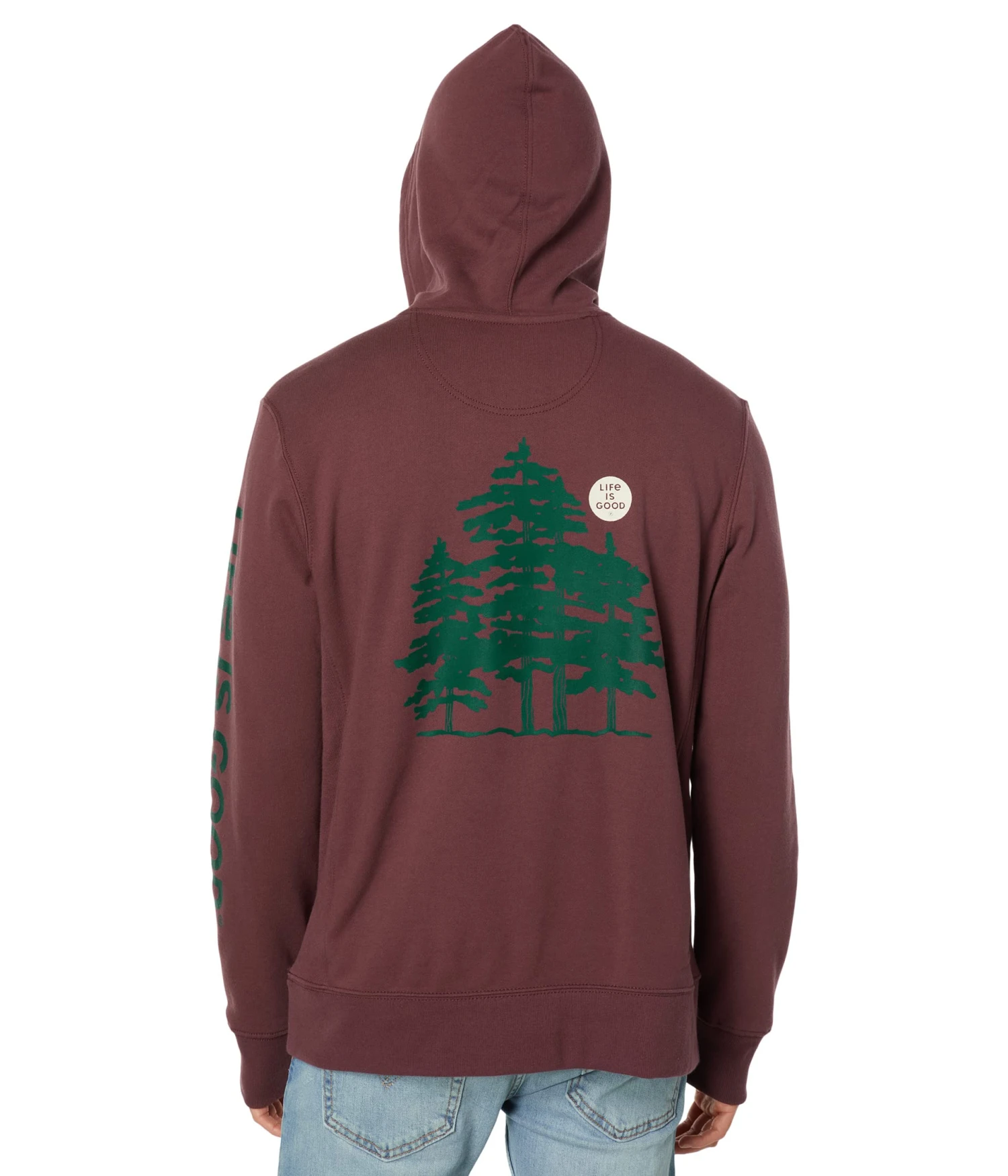 Life Is Good Midnight Forest Simply True Fleece Hoodie