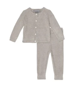 Barefoot Dreams Kids CozyChic Lite® Classic Cardi & Pants Set (Infant)