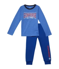 Converse Kids Star Joggers & Long Sleeve Tee (Little Kids)