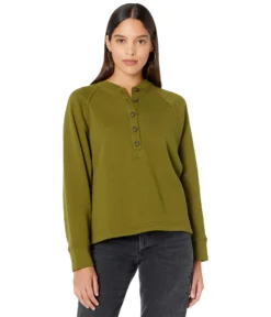 Madewell MWL Betterterry Henley Sweatshirt
