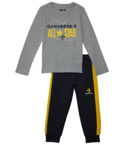 Converse Kids All Star Metallic Long Sleeve & Joggers (Little Kids)