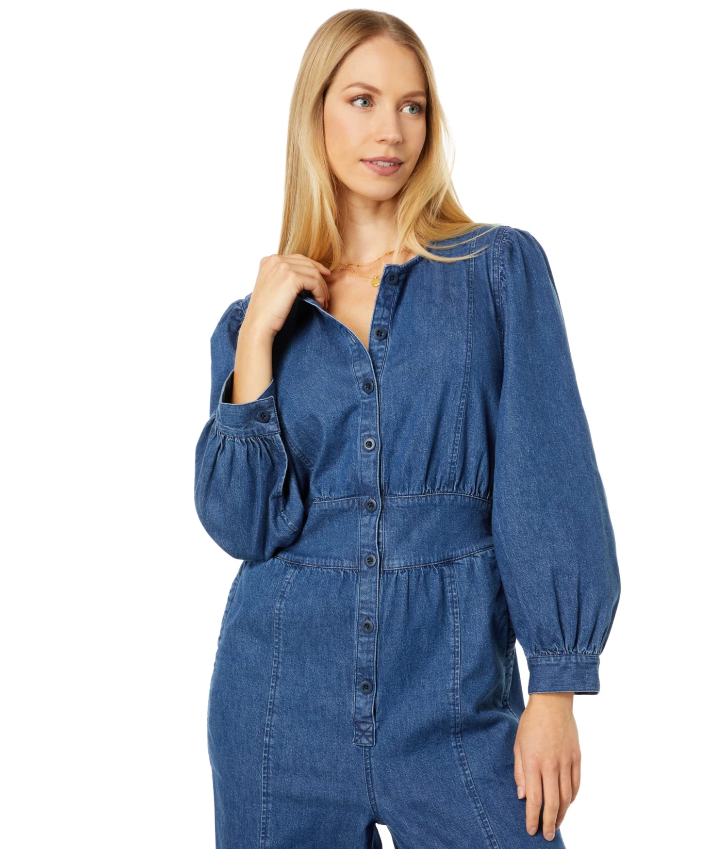 Madewell Denim Straight-Leg Jumpsuit - Image 3