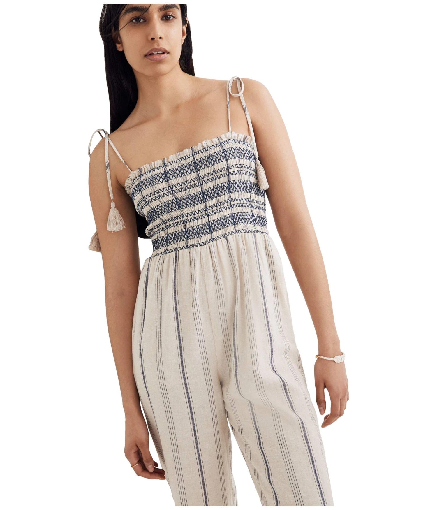Madewell Smocked Cami Jumpsuit