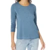 NIC+ZOE Long Sleeve Crew Sparkle Tee