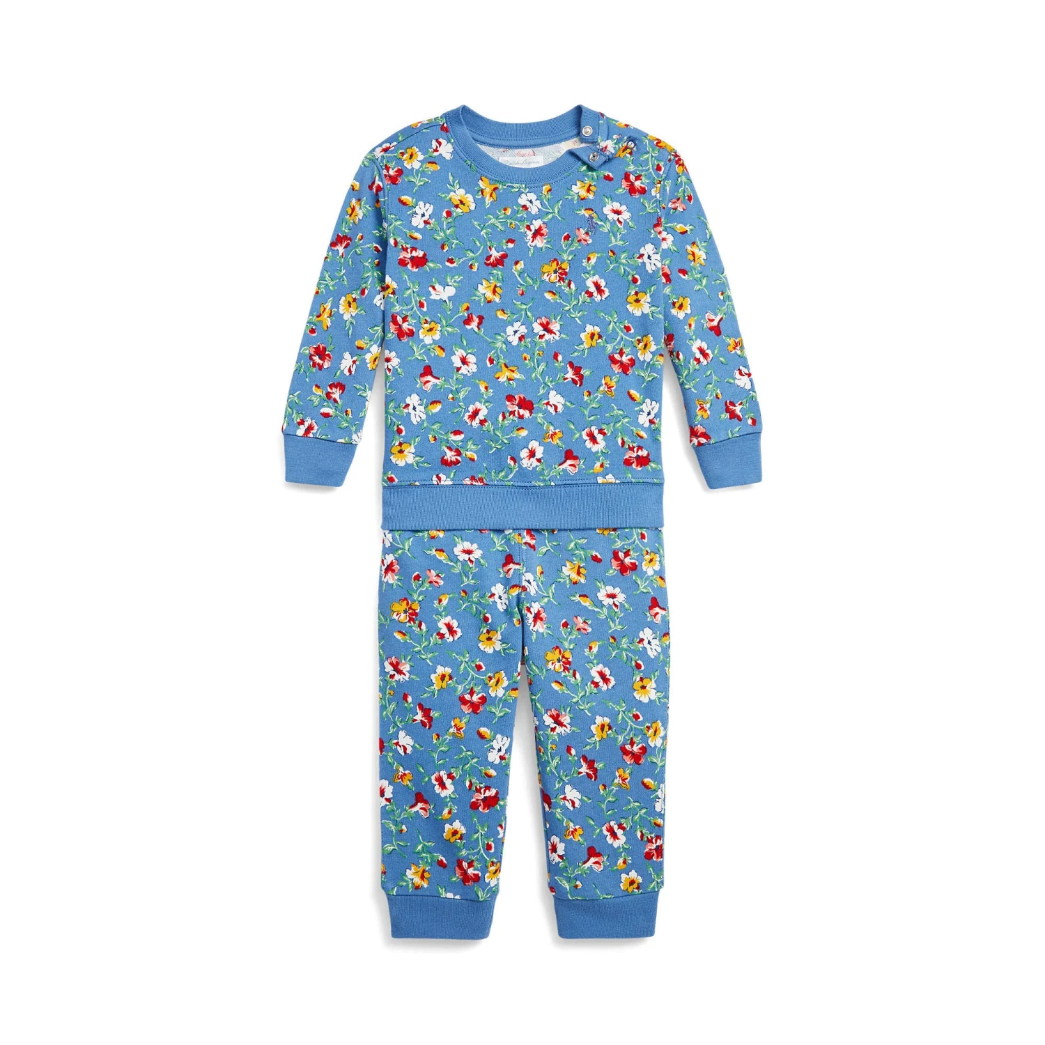 Polo Ralph Lauren Kids Floral Spa Terry Sweatshirt & Pants Set (Infant)