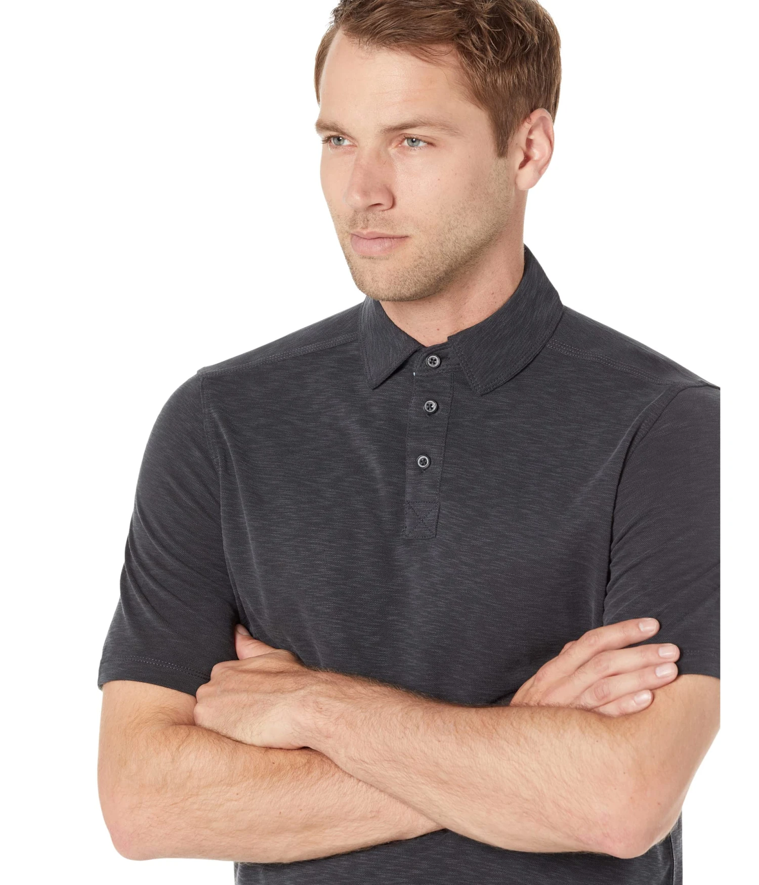 Johnston & Murphy Vintage Slub Polo - Image 3