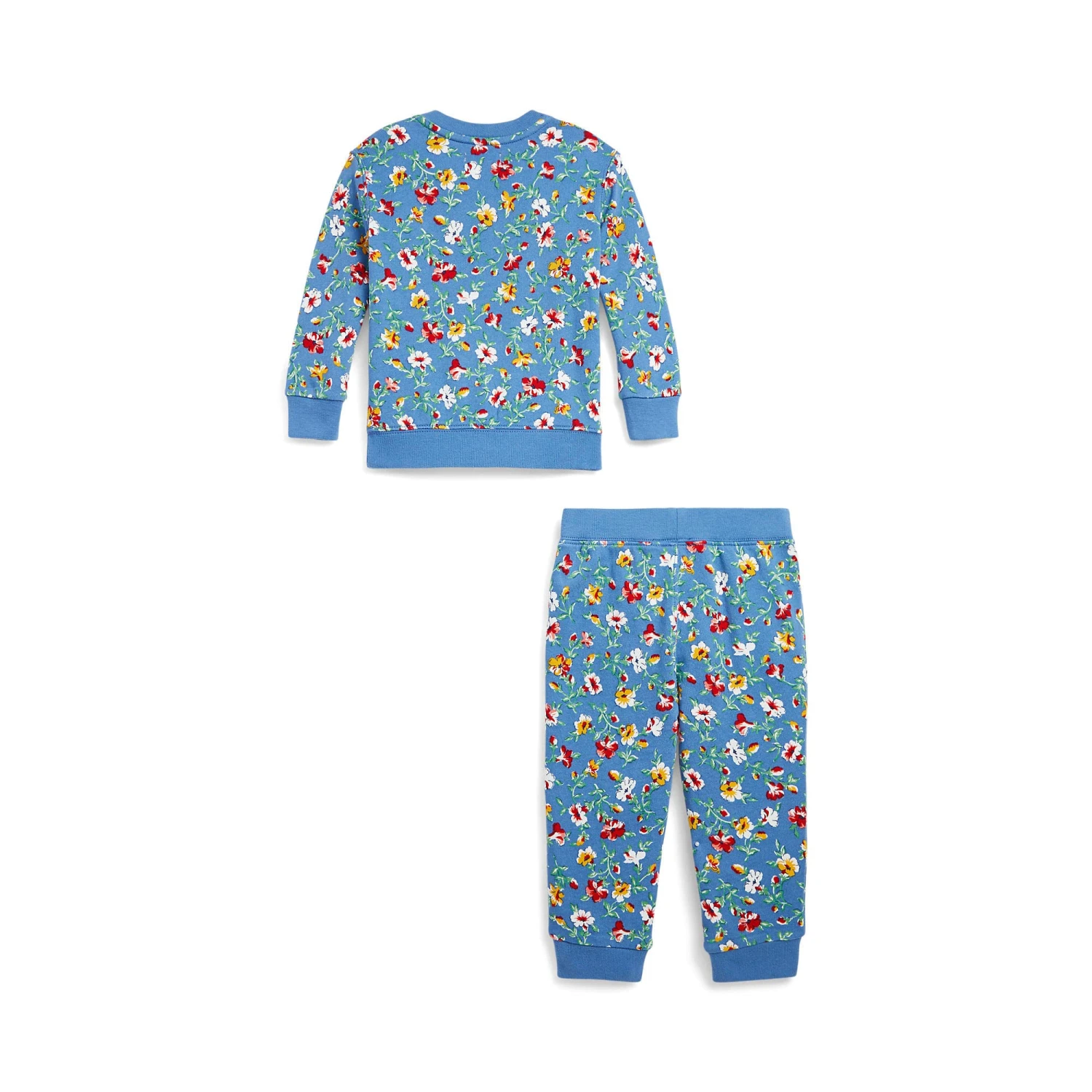 Polo Ralph Lauren Kids Floral Spa Terry Sweatshirt & Pants Set (Infant) - Image 2