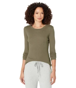 Madewell Fine Ribbed Crewneck Long-Sleeve Tee