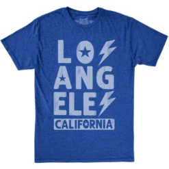 The Original Retro Brand Kids Heathered Los Angeles Crew Neck Tee (Big Kids)