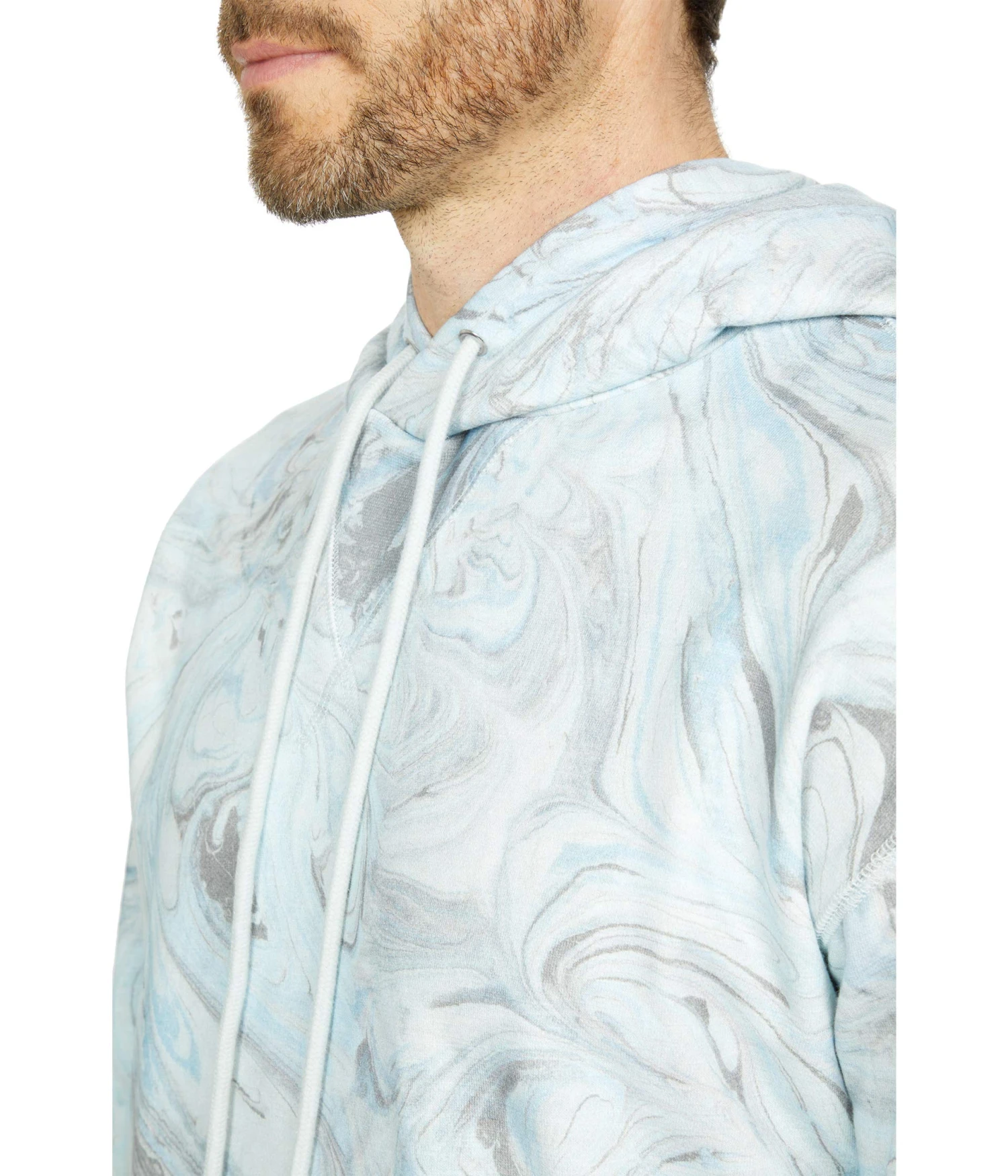 Joe's Jeans Marble Dye French Terry Fleece Hoodie - Image 3