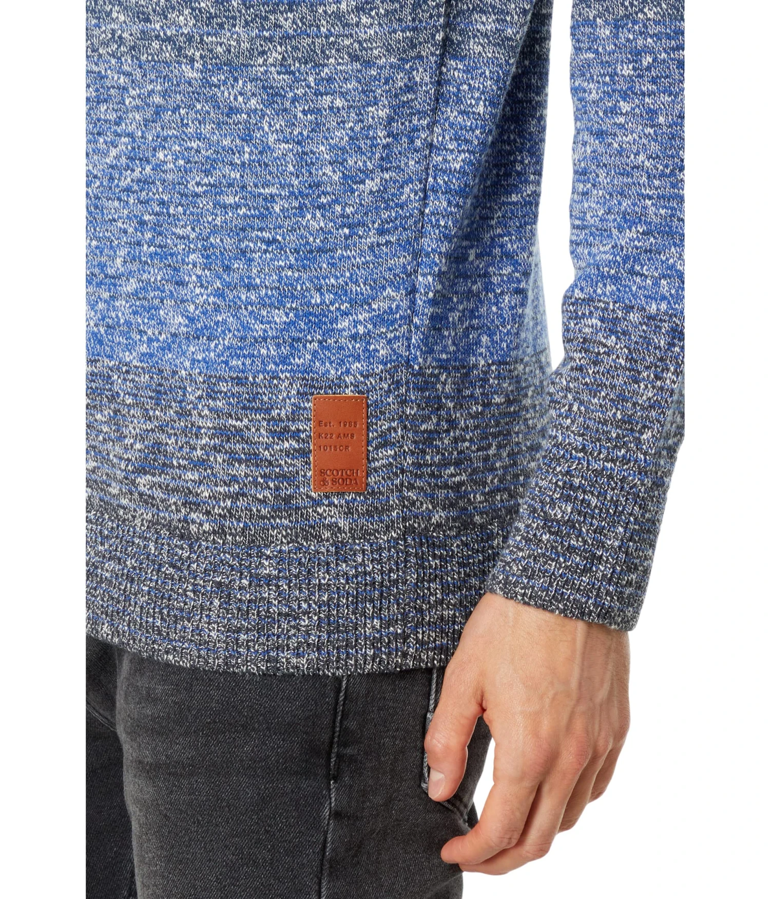 Scotch & Soda Gradient Melange Cotton-Blend Pullover - Image 3