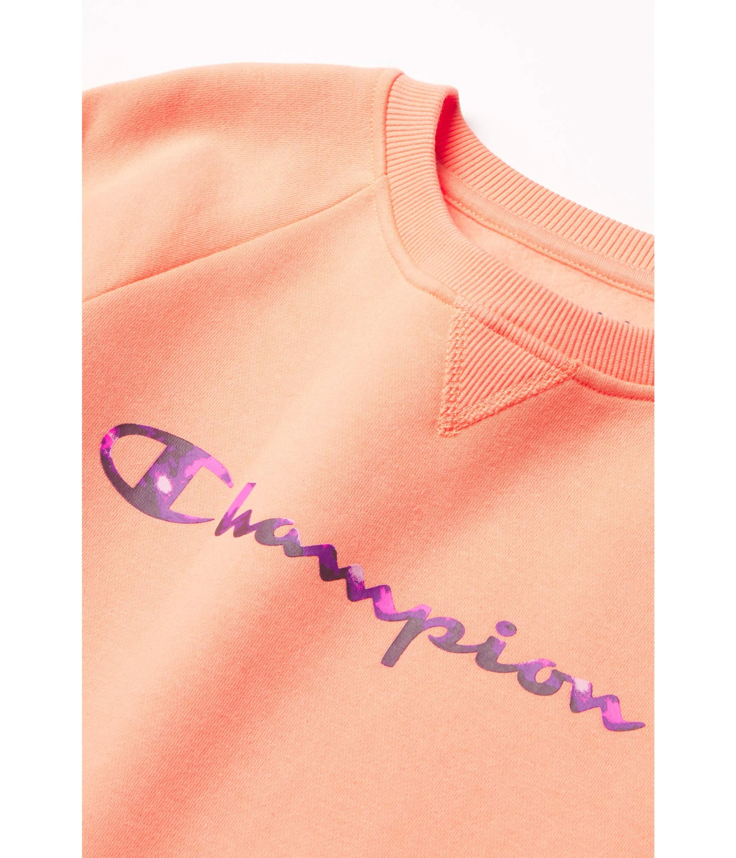 Champion Kids Tie-Dye Fill Script Fleece Crew (Big Kids) - Image 2